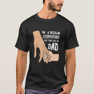 T-shirt Fête des pères Stepfather Tenez Ma Main Fille S