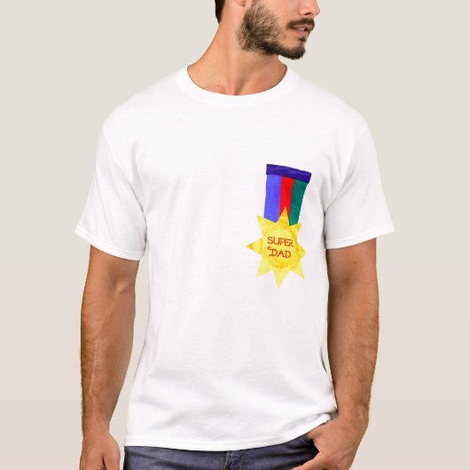 T-shirt Fête des pères 'Super Papa' (Devant)