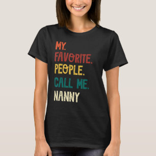 T-shirt Fête des pères vintage Mes Gens Préférés M'Appelen