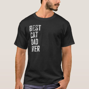 T-shirt Fête des Pères Vintages Meilleur Chat Papa Jamais
