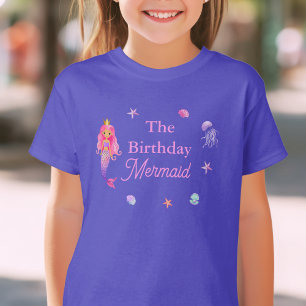 T-shirt Fête des sirènes d'anniversaire