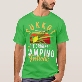 T-shirt Fête des Tabernacles avec Lulav et Etrog ou Sukko