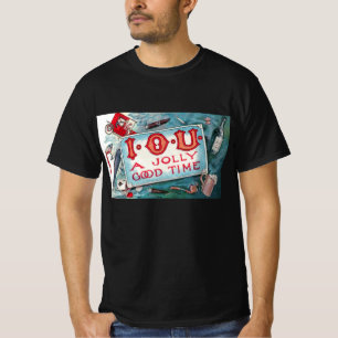T-shirt Fête des Vices Anciens, Jeux d'Argent Boisson Fume