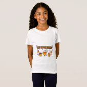 T-Shirt Fête d'Halloween Candy Corn Mignonne (Devant entier)
