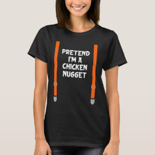 T-shirt Fête d'Halloween paresseuse de faux poulet nugget