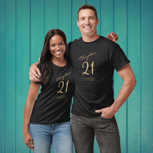 T-shirt Fête du 21e anniversaire