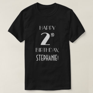 T-shirt Fête du 2e anniversaire - Chemise décorative Art D