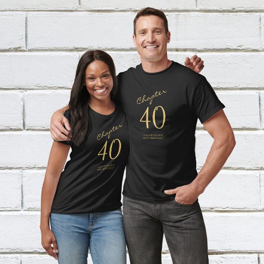 T-shirt Fête du 40e anniversaire