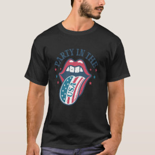 T-shirt Fête du 4 juillet aux États-Unis Drapeau Vintage G