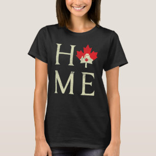 T-shirt Fête du Canada Accueil Fête de l'érable Fier Drape