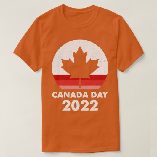 T-shirt Fête du Canada de Sunset Retro 2022 (Design devant)