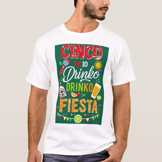T-shirt Fête du Cinco de Mayo (Devant)