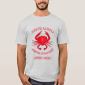 T-shirt Fête du crabe du Maryland de Baltimore Crustacean (Devant)