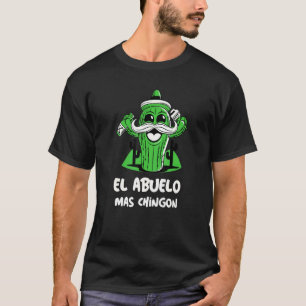 T-shirt Fête du grand-père Mens El Abuelo Mas Chingon