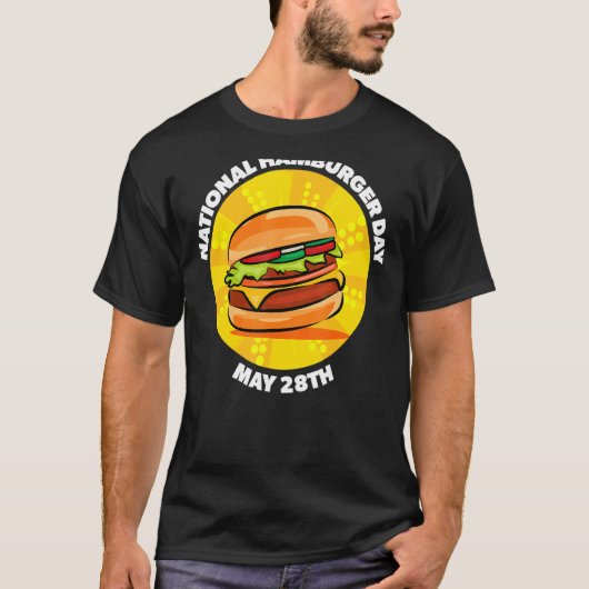 T-shirt Fête du hamburger national (Devant)