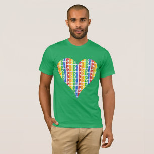 T-shirt Fête du mois des Gay pride LGBT Rainbow Heart