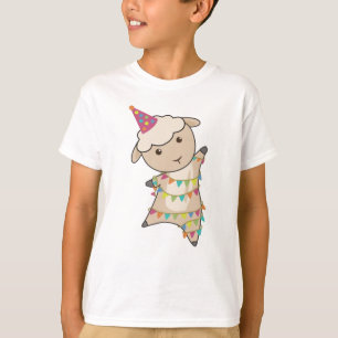 T-shirt Fête du mouton Pennant Garland Moutons doux Animau