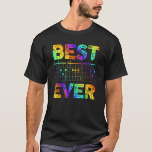 T-shirt Fête du Père Guitariste Meilleur papa Jamais D A D