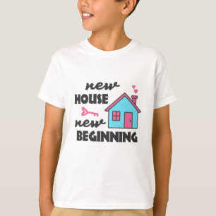 T-shirt Fête du réchauffement de la maison Nouvelle maison