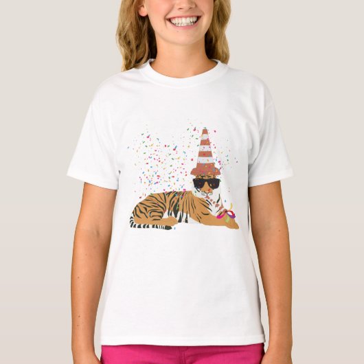 T-shirt Fête du tigre - Animaux ayant une fête (Devant)