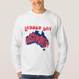 T-shirt fête du travail l'australie célèbre le dur labeur