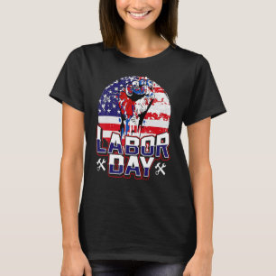 T-shirt Fête du Travail Le meilleur drapeau Patriot améric