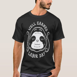 T-shirt Fête du Travail Paresseux Paresseux Fête du Trav
