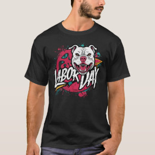 T-shirt Fête du Travail Profitez de Bulldog