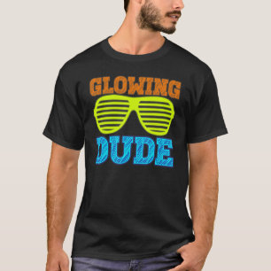 T-shirt Fête Dude brillant 80s vintage rétro coloré