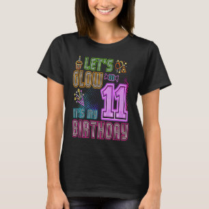 T-shirt Fête Feu 11 ans C'est ma fête d'anniversaire