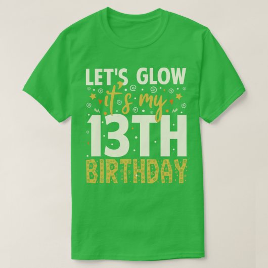 T-shirt Fête Lumineuse 13e cadeau d'anniversaire (Design devant)