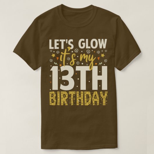 T-shirt Fête Lumineuse 13e cadeau d'anniversaire (Design devant)