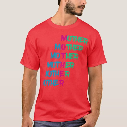 T-shirt Fête Mère drôle garçon bleu (Devant)