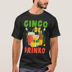 T-shirt Fête mexicaine Cinco De Drinko Boire Partie