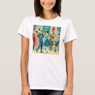 T-shirt Fête Mid Century Modern La Danse du Martini