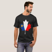T-shirt Fête nationale acadienne du Canada Nouveau-Brunswi (Devant entier)