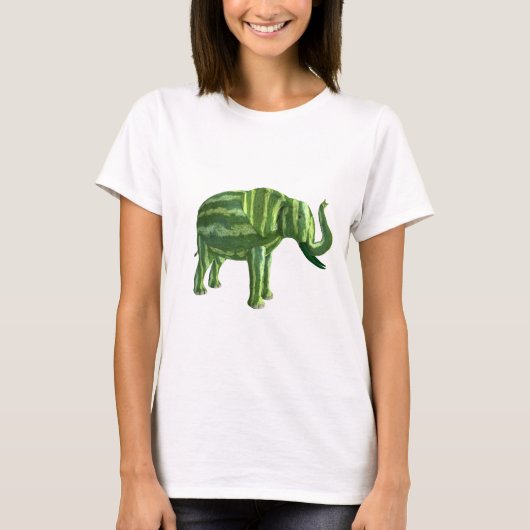 T-shirt Fête nationale de la pastèque Eléphant (Devant)