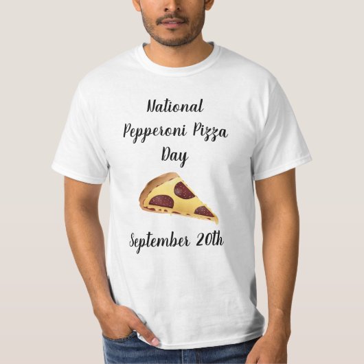 T-shirt Fête nationale de la Pepperoni Pizza Vacances alim (Devant)