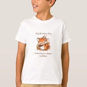T-shirt Fête prénatale de Bébé Petit Renard d'Automne “Gra