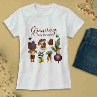 T-shirt Fête Prénatale pour la Future Maman qui Élève un P