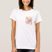 T-shirt Fête Rose Moderne avec Franges pour Enterrement de (Devant)