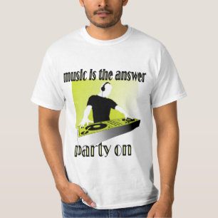 T-shirt Fête sur DJ AND CLUB SHIRT
