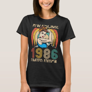 T-shirt Fête vintage de 1986 pour les femmes de 36 ans