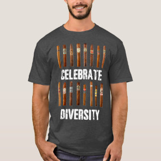 T-shirt Fêter la diversité Fumer Cigars Cigar Fumer