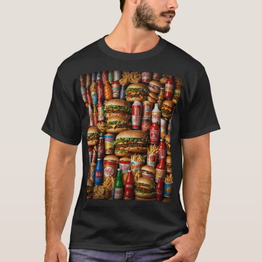 T-shirt Fêter le Pastime culinaire américain (Devant)