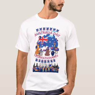 T-shirt Fêtez la chemise de la fête nationale australienne