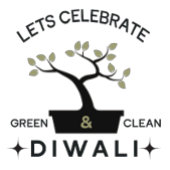 T-shirt Fêtons Diwali vert et propre