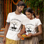 T-shirt Fêtons Diwali vert et propre