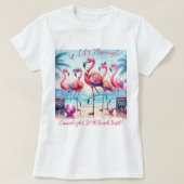 T-shirt Fêtons la plage Let's Flamingle Bash Commémoratif (Design devant)