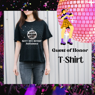 T-shirt Fêtons l'anniversaire Disco Ball Black